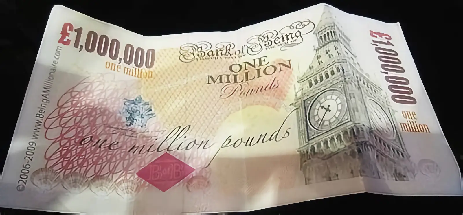One million pound banknote
